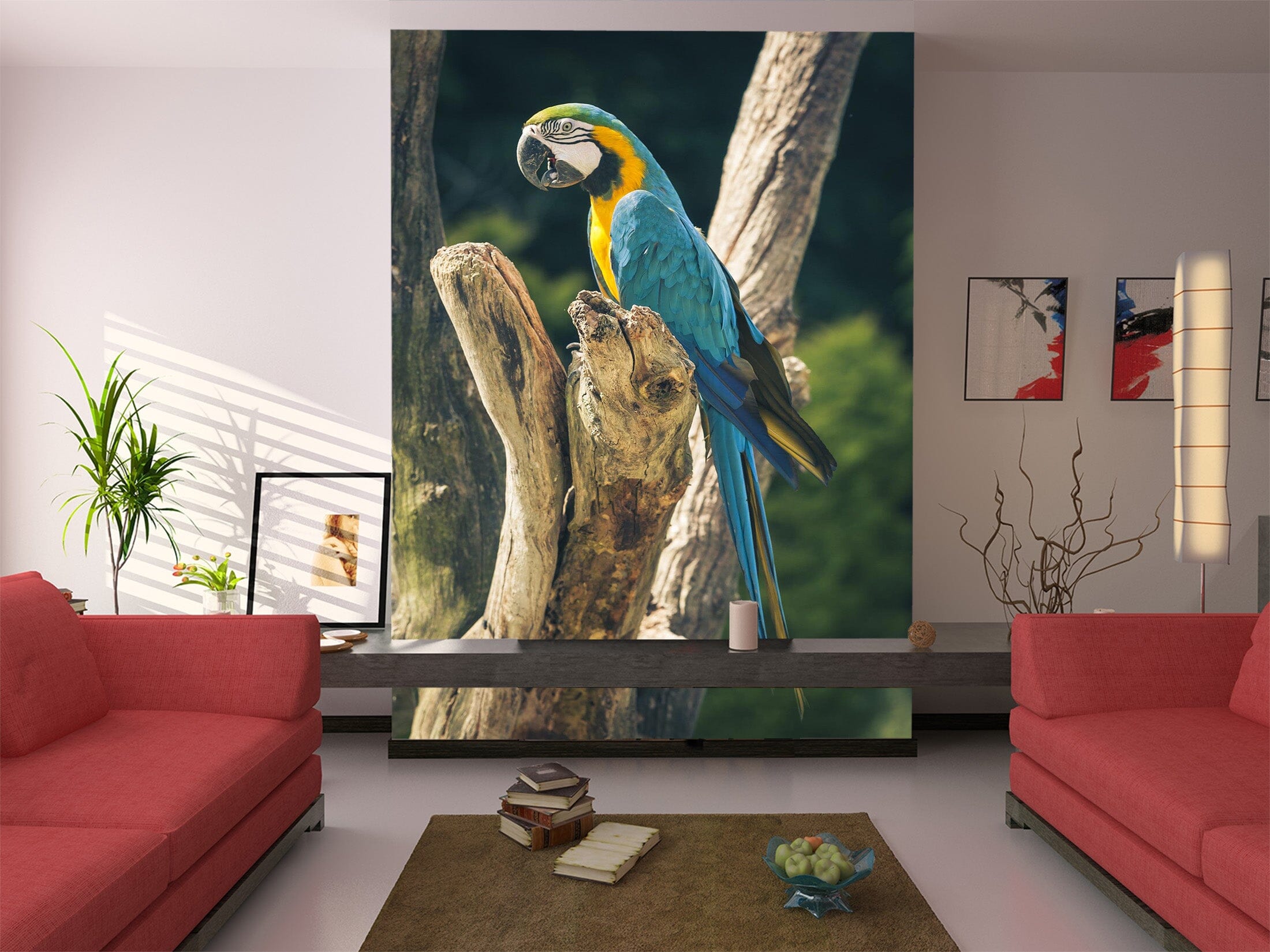 3D Color Parrot 1093 Wall Murals Wallpaper AJ Wallpaper 2 