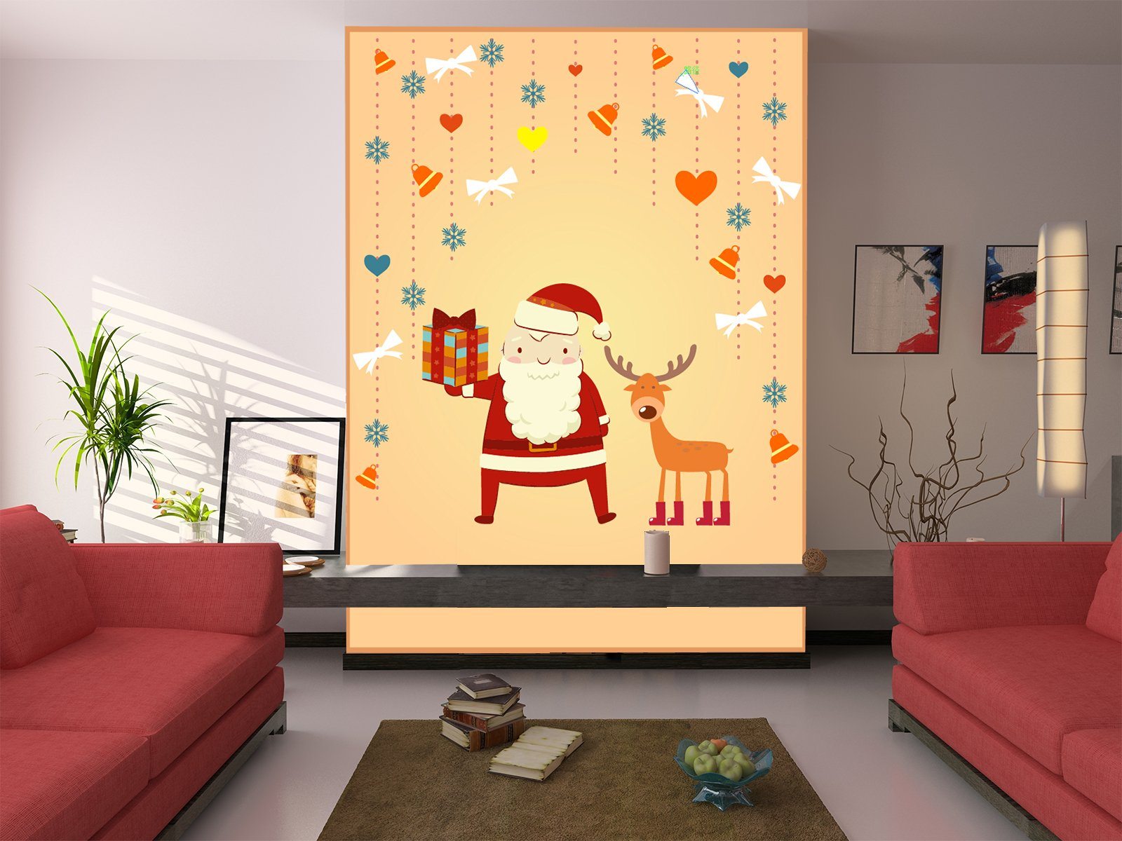 3D Deer Ornaments 182 Wallpaper AJ Wallpaper 