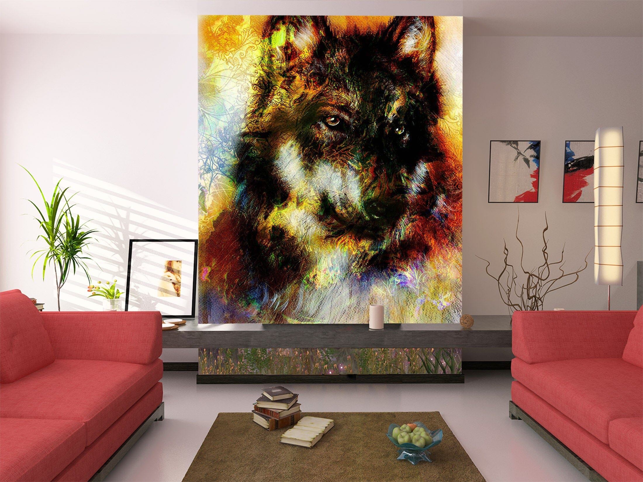 3D Graffiti Wolf 138 Wall Murals Wallpaper AJ Wallpaper 2 