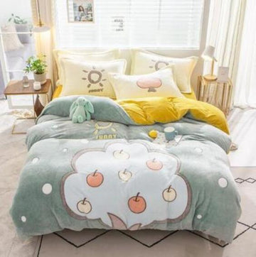 3D Apple 14198 Bed Pillowcases Quilt