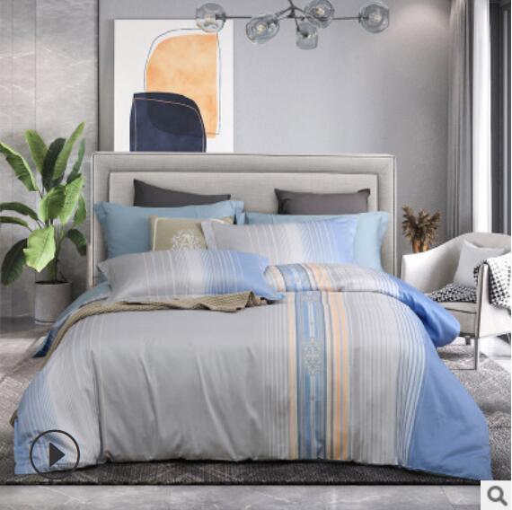 3D Gray-Blue Gradient 20142 Bed Pillowcases Quilt