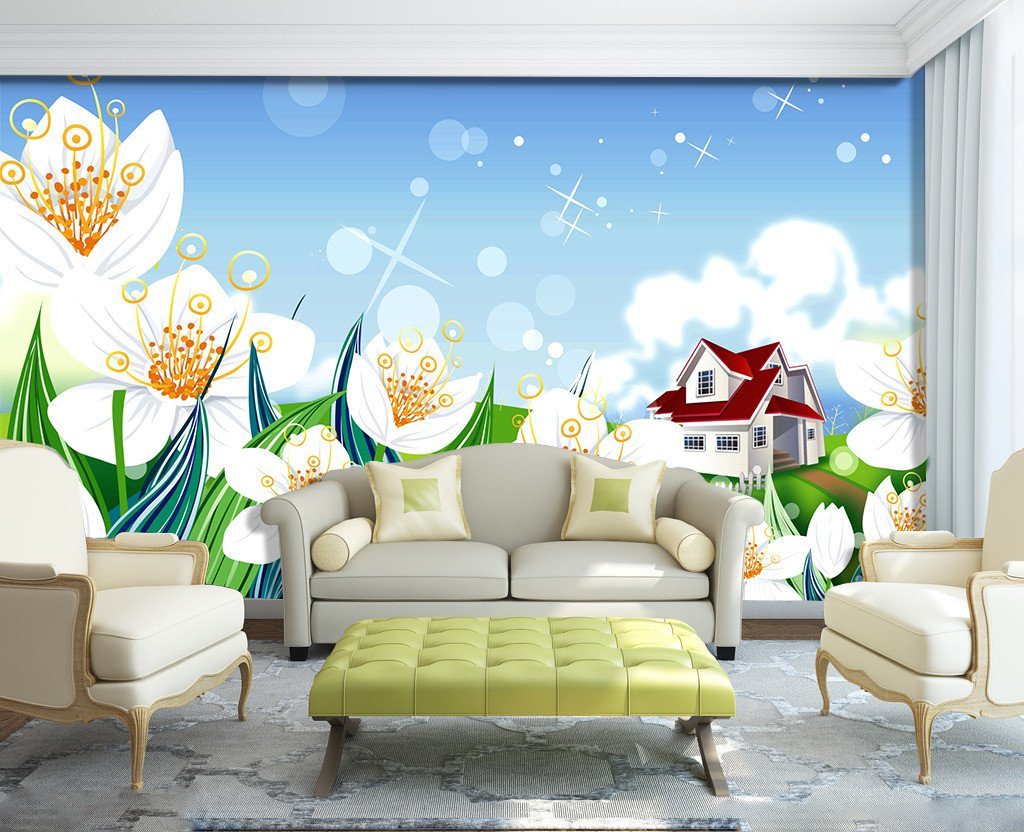 3D White Blossoming Flower 33 Wallpaper AJ Wallpaper 