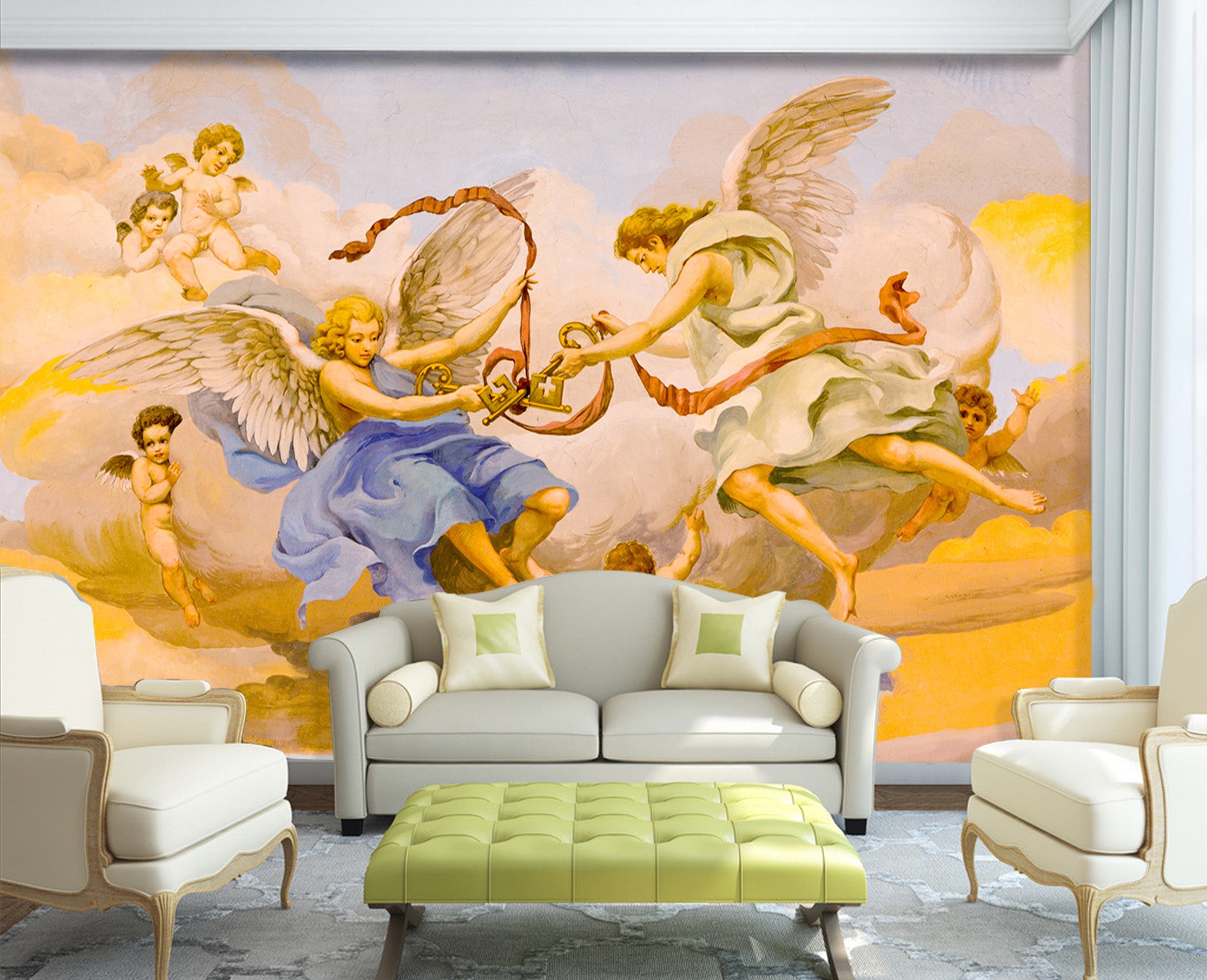 3D Wings Girl 1613 Wall Murals