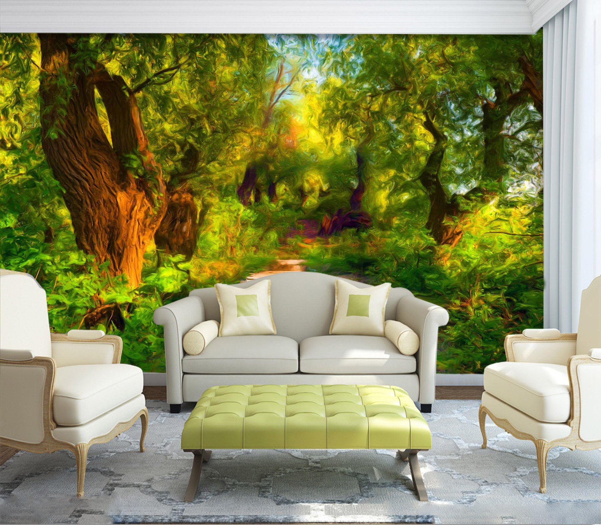 3D Forest Road 697 Wallpaper AJ Wallpaper 