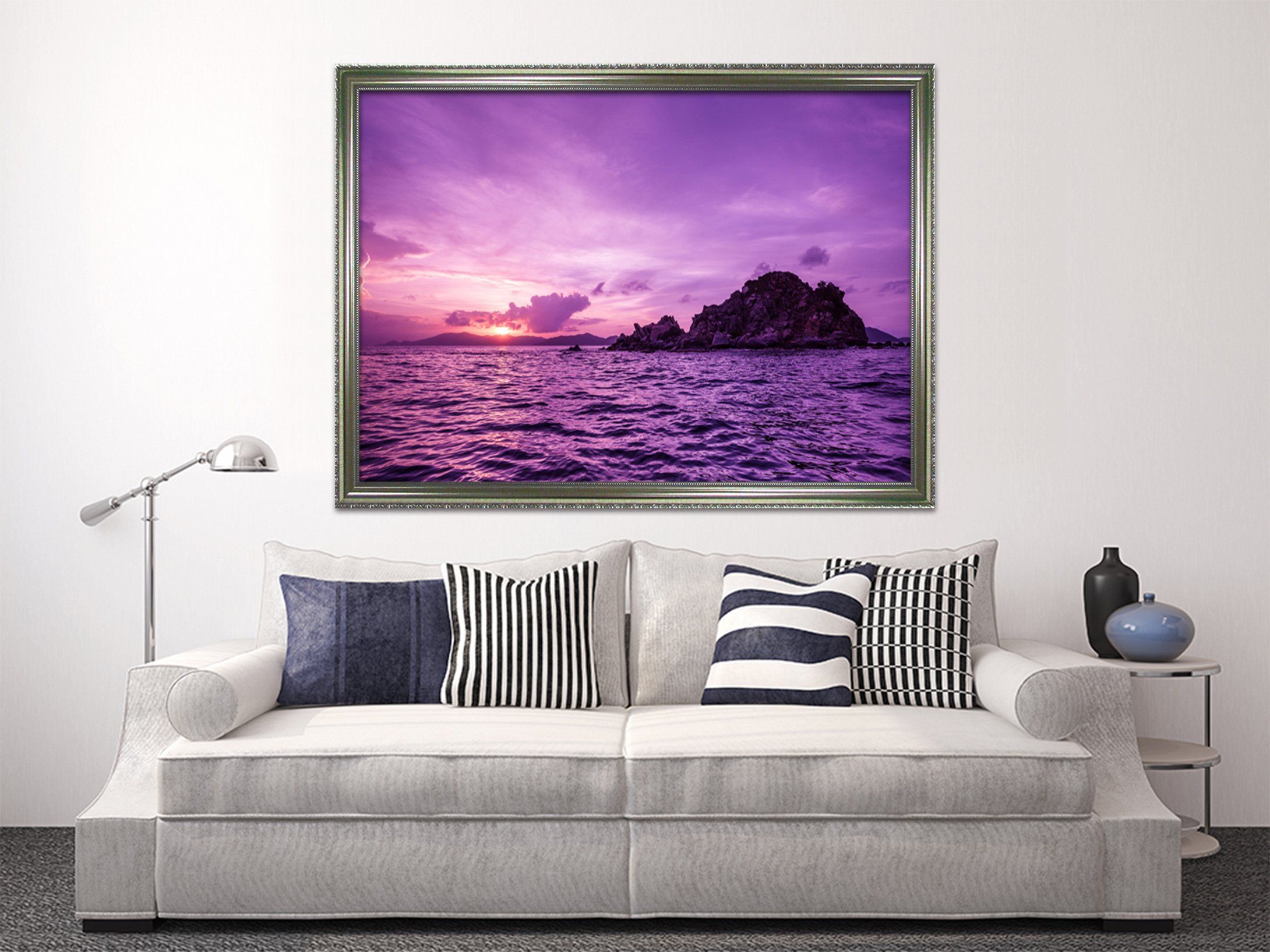 3D Far Island 043 Fake Framed Print Painting Wallpaper AJ Creativity Home 