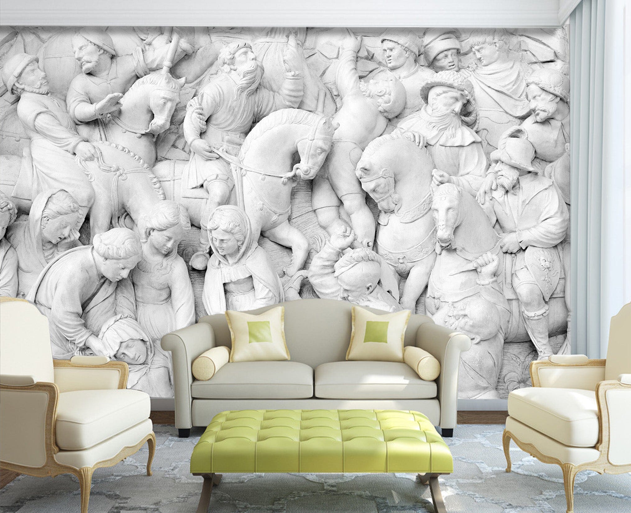 3D Carving People 1594 Wall Murals Wallpaper AJ Wallpaper 2 