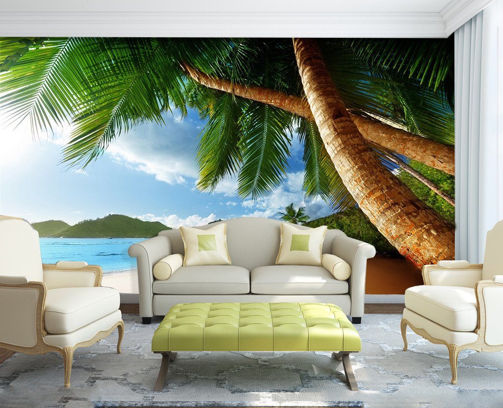 3D Coconut Tree 23 Wallpaper AJ Wallpaper 