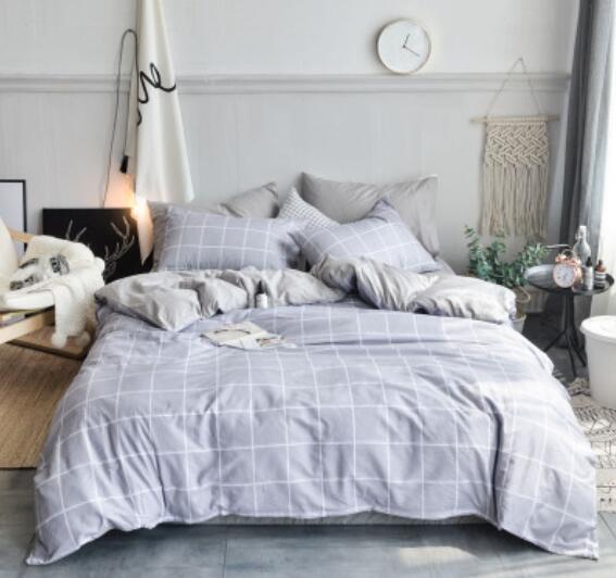 3D Light Gray Small Square 15091 Bed Pillowcases Quilt