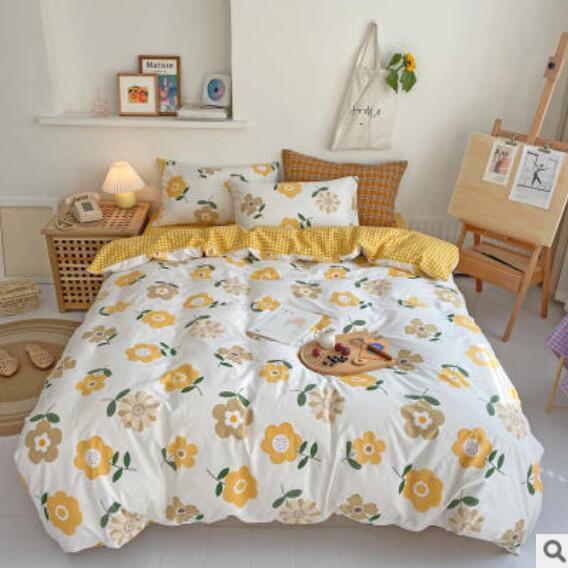 3D Yellow Flowers 16101 Bed Pillowcases Quilt