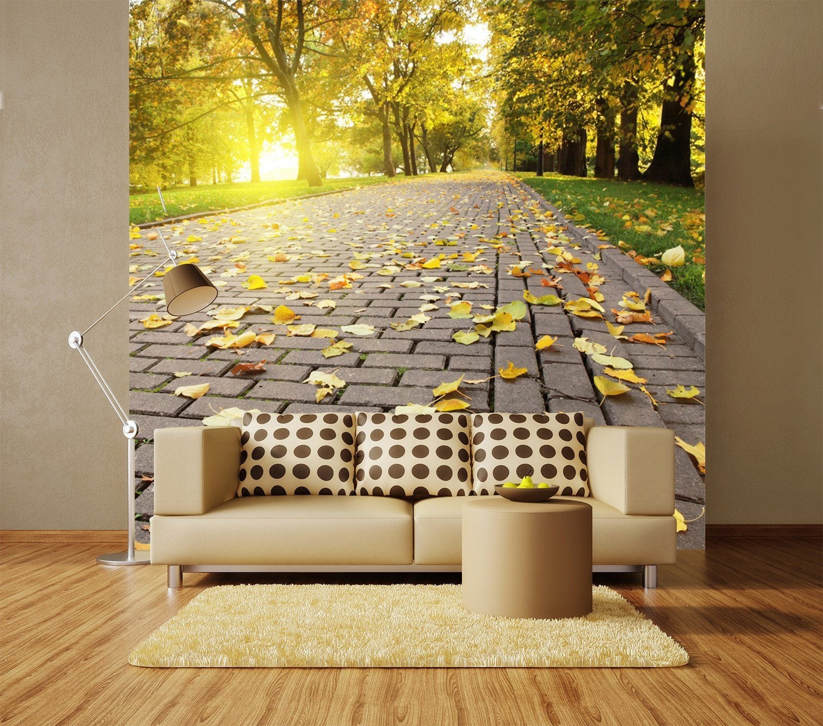 3D Falling Maple Leaves Path 464 Wallpaper AJ Wallpaper 