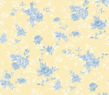 3D Blue Flowers 301 Wallpaper AJ Wallpaper 