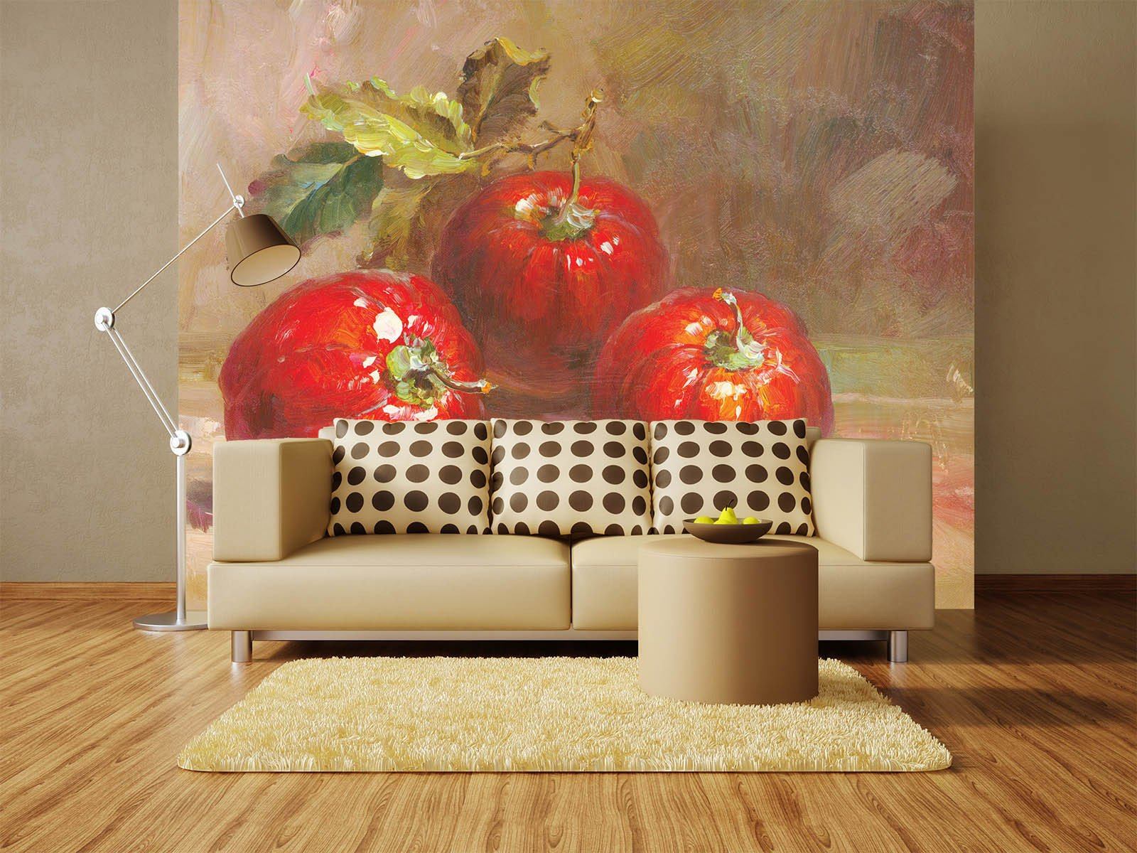 Red Pumpkins Wallpaper AJ Wallpaper 