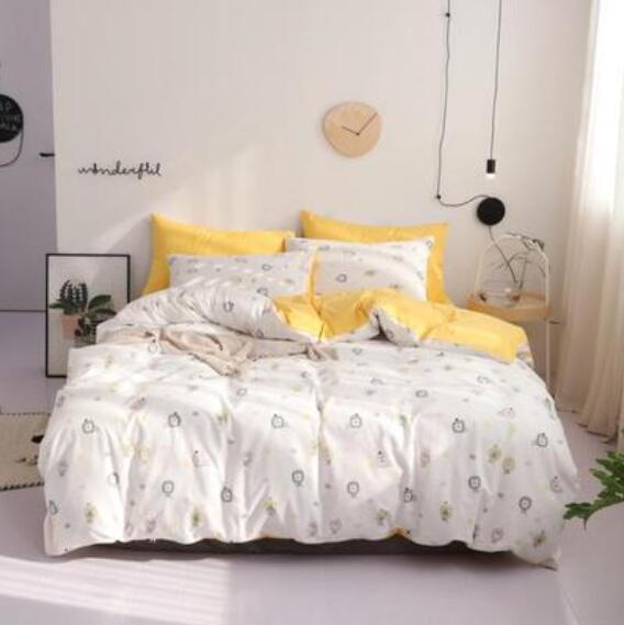 3D Yellow White Small Pattern 15158 Bed Pillowcases Quilt