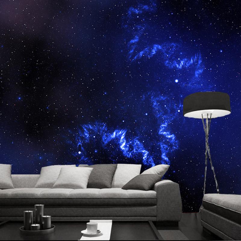 Blue Starry Sky Wallpaper AJ Wallpaper 