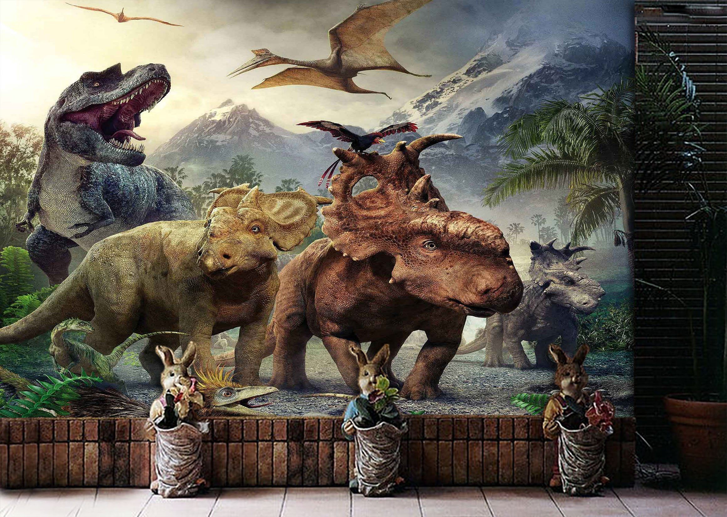 3D Dinosaur Mountain 274 Wallpaper AJ Wallpaper 