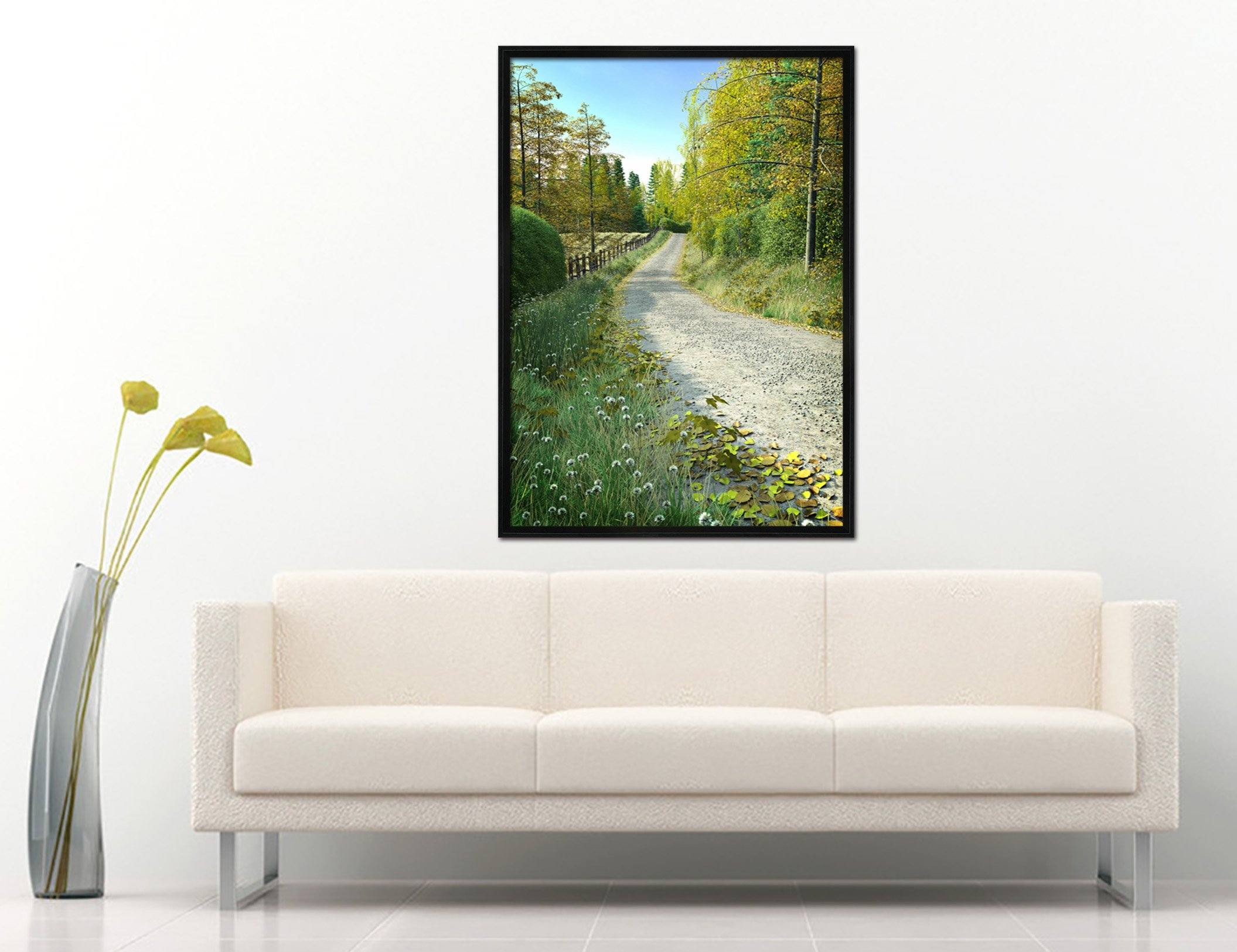 3D Roadside Wildflowers 138 Fake Framed Print Painting Wallpaper AJ Creativity Home 