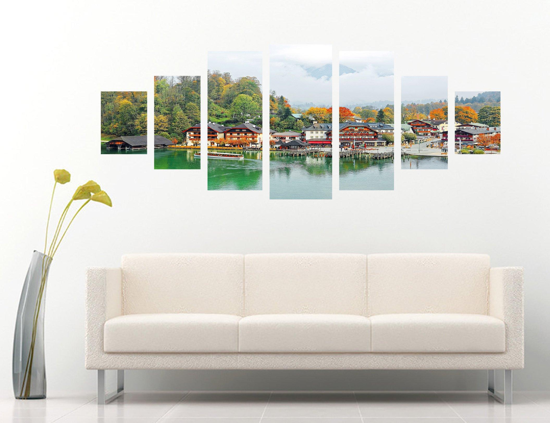 3D Riverside Town 082 Unframed Print Wallpaper Wallpaper AJ Wallpaper 
