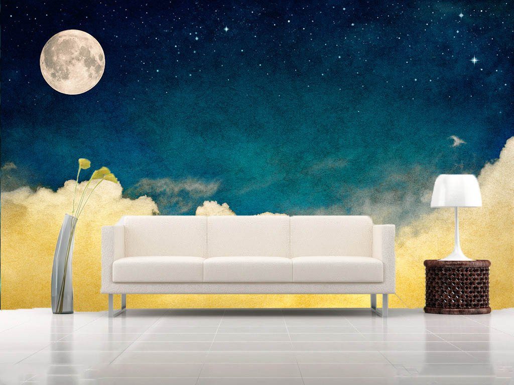 Full Moon Sky Wallpaper AJ Wallpaper 