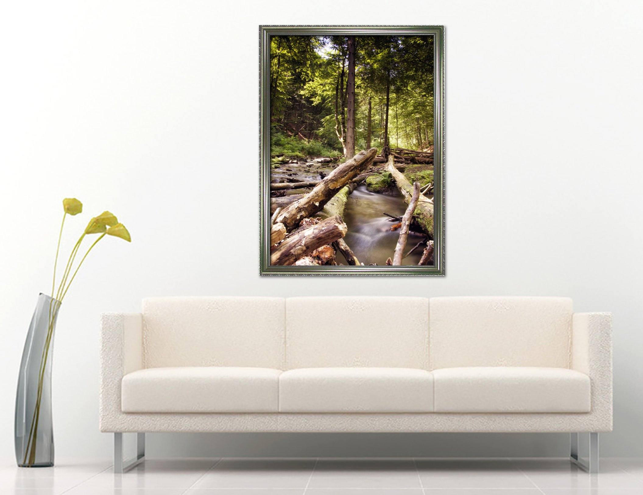 3D Curved Tree 051 Fake Framed Print Painting Wallpaper AJ Creativity Home 