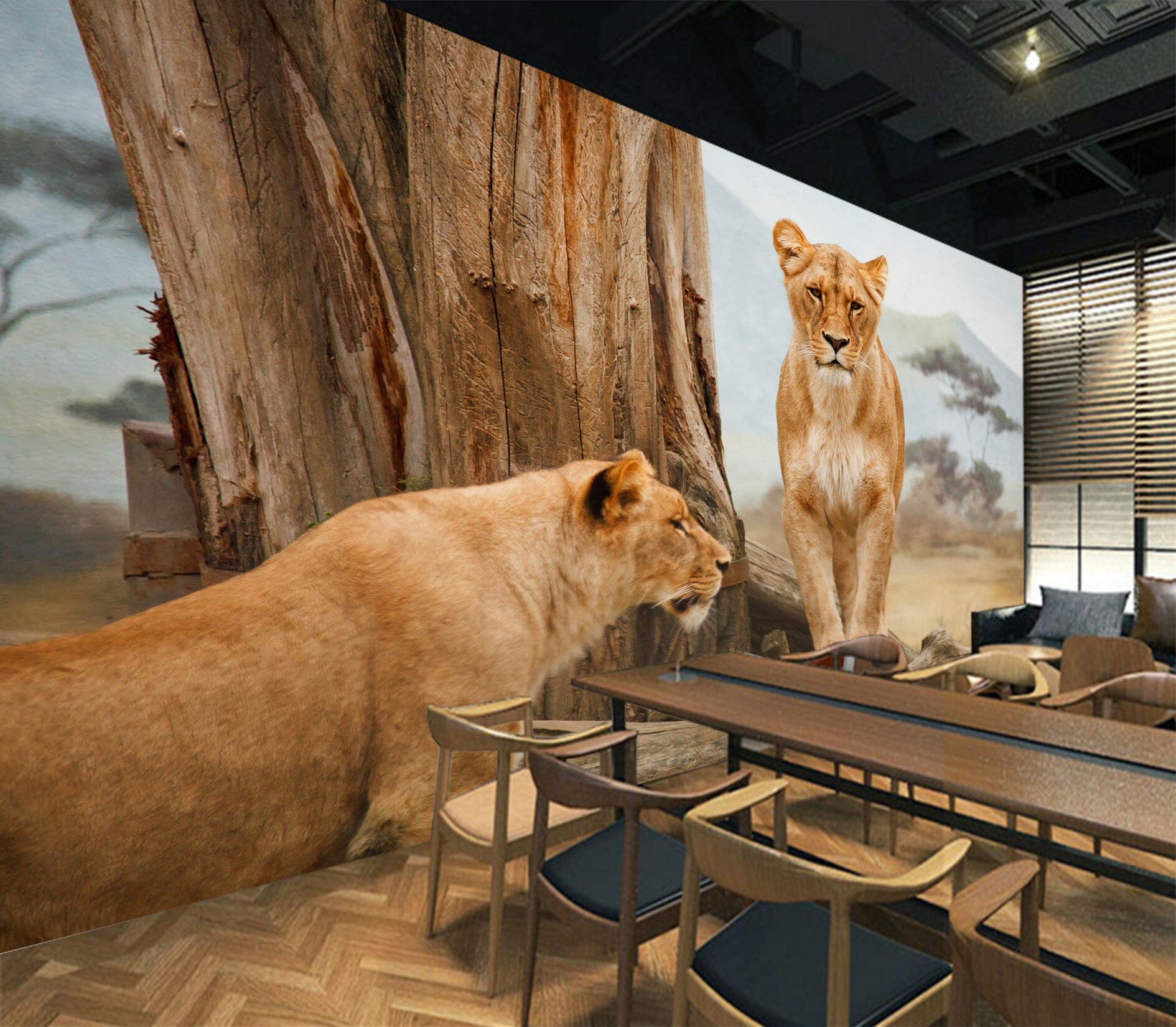 3D Prairie Tiger 1044 Wall Murals Wallpaper AJ Wallpaper 2 