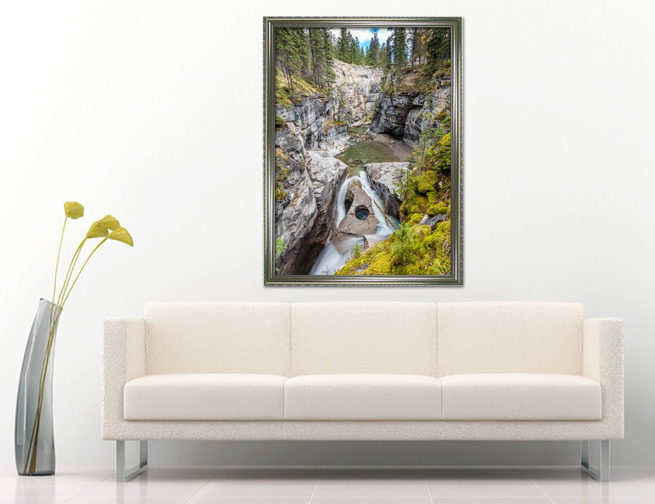 3D High Mountain 074 Fake Framed Print Painting Wallpaper AJ Creativity Home 