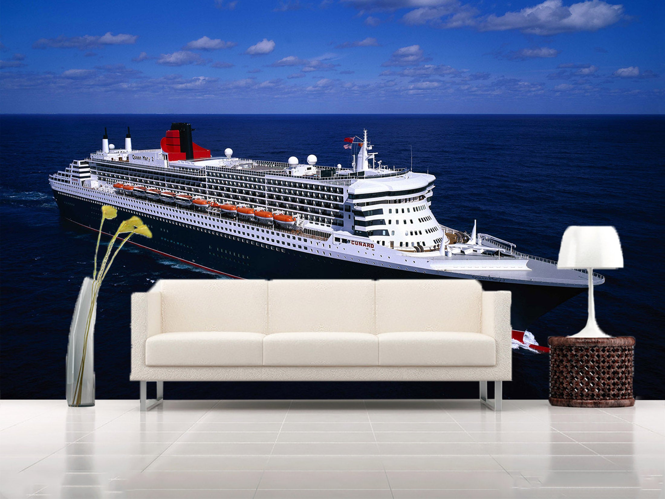 3D Sea Cruise 140 Vehicle Wall Murals