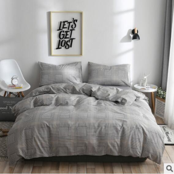 3D Gray 17190 Bed Pillowcases Quilt
