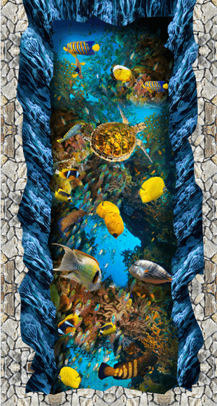 3D Various Fishes Floor Mural Wallpaper AJ Wallpaper 2 