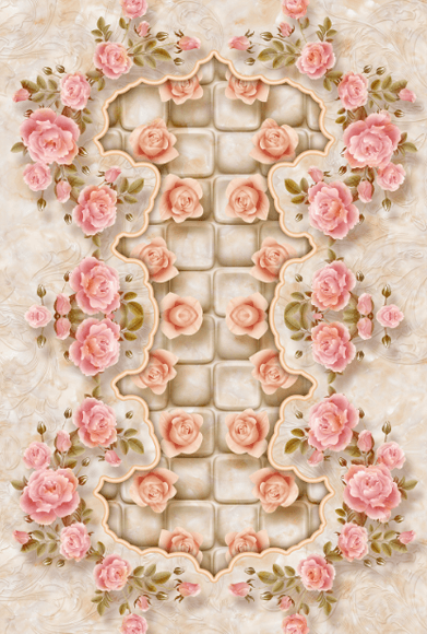 3D Flowers Floor Mural Wallpaper AJ Wallpaper 2 