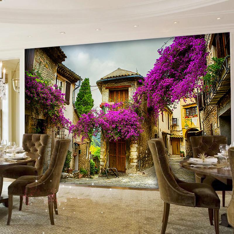 3D Alley Flowers 057 Wallpaper AJ Wallpaper 