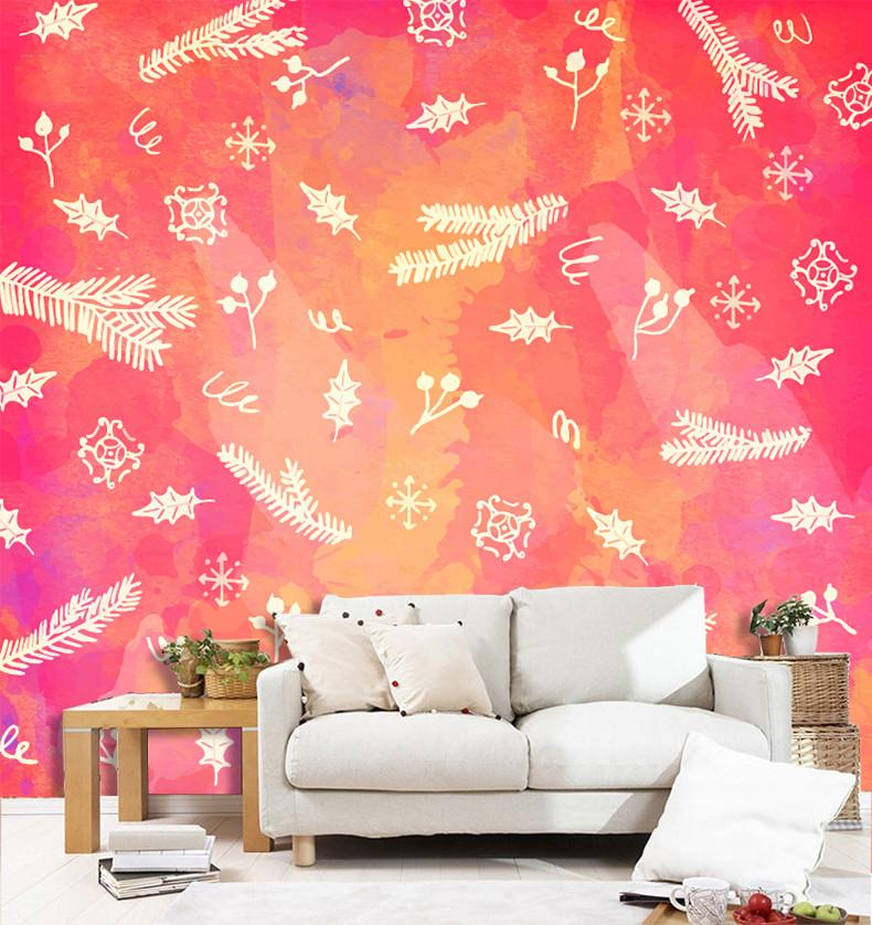 3D Christmas Feather Pattern 82 Wallpaper AJ Wallpaper 