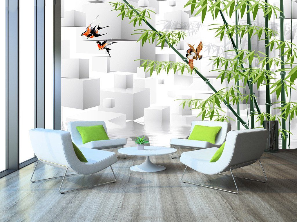 3D Bamboo Bird 88 Wallpaper AJ Wallpaper 
