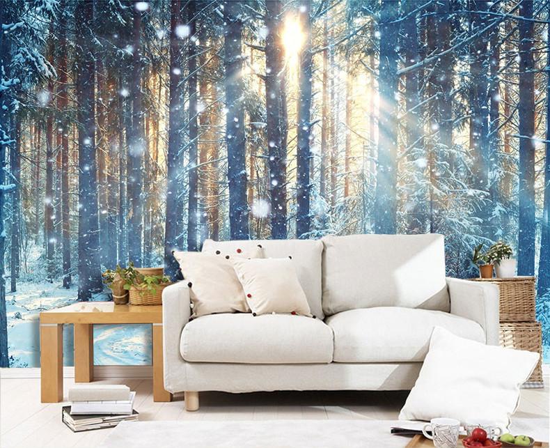 3D Sunshine Forest Trunk 728 Wallpaper AJ Wallpaper 