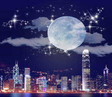 3D Bright Moon Castle 341 Wallpaper AJ Wallpaper 
