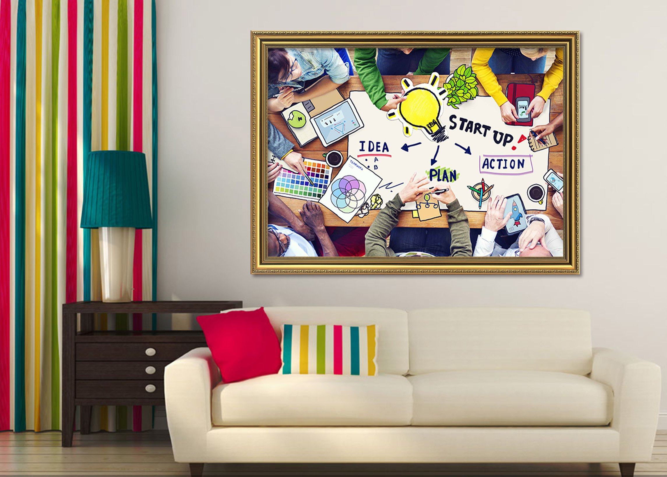 3D Table Painting 085 Fake Framed Print Painting Wallpaper AJ Creativity Home 