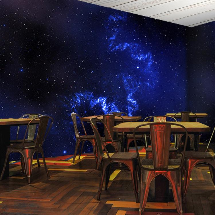 Blue Starry Sky Wallpaper AJ Wallpaper 