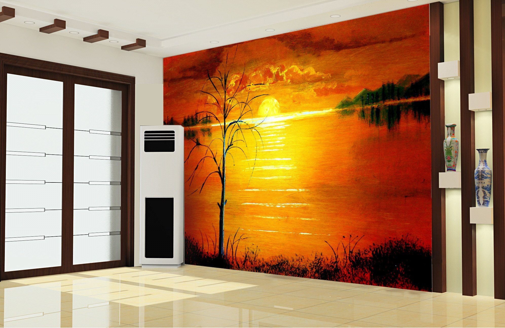 Lake Sunset Wallpaper AJ Wallpaper 