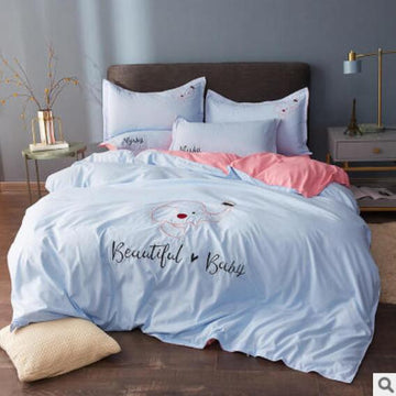 3D Water Blue Elephant 50044 Bed Pillowcases Quilt