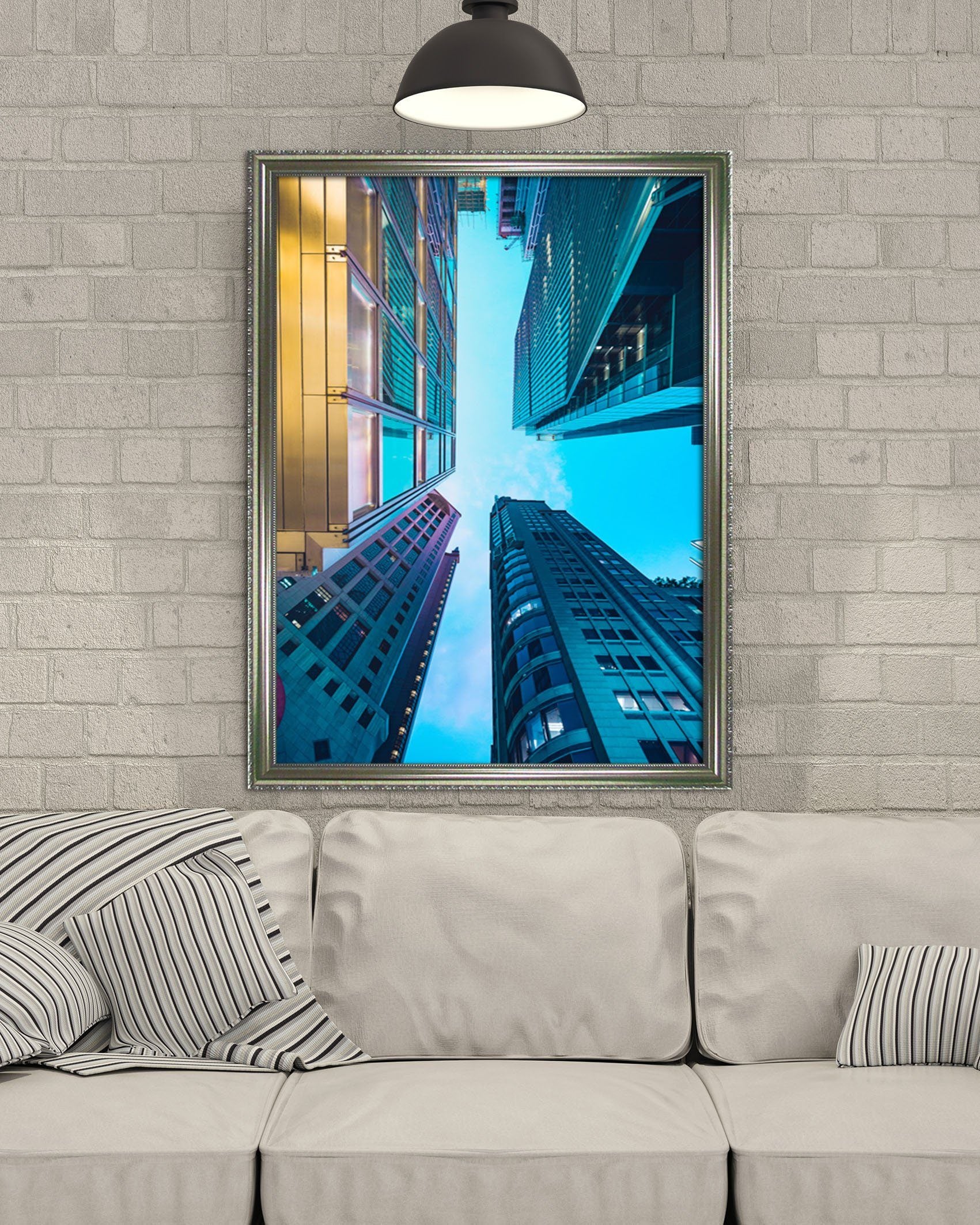 3D Tall Building 014 Fake Framed Print Painting Wallpaper AJ Creativity Home 