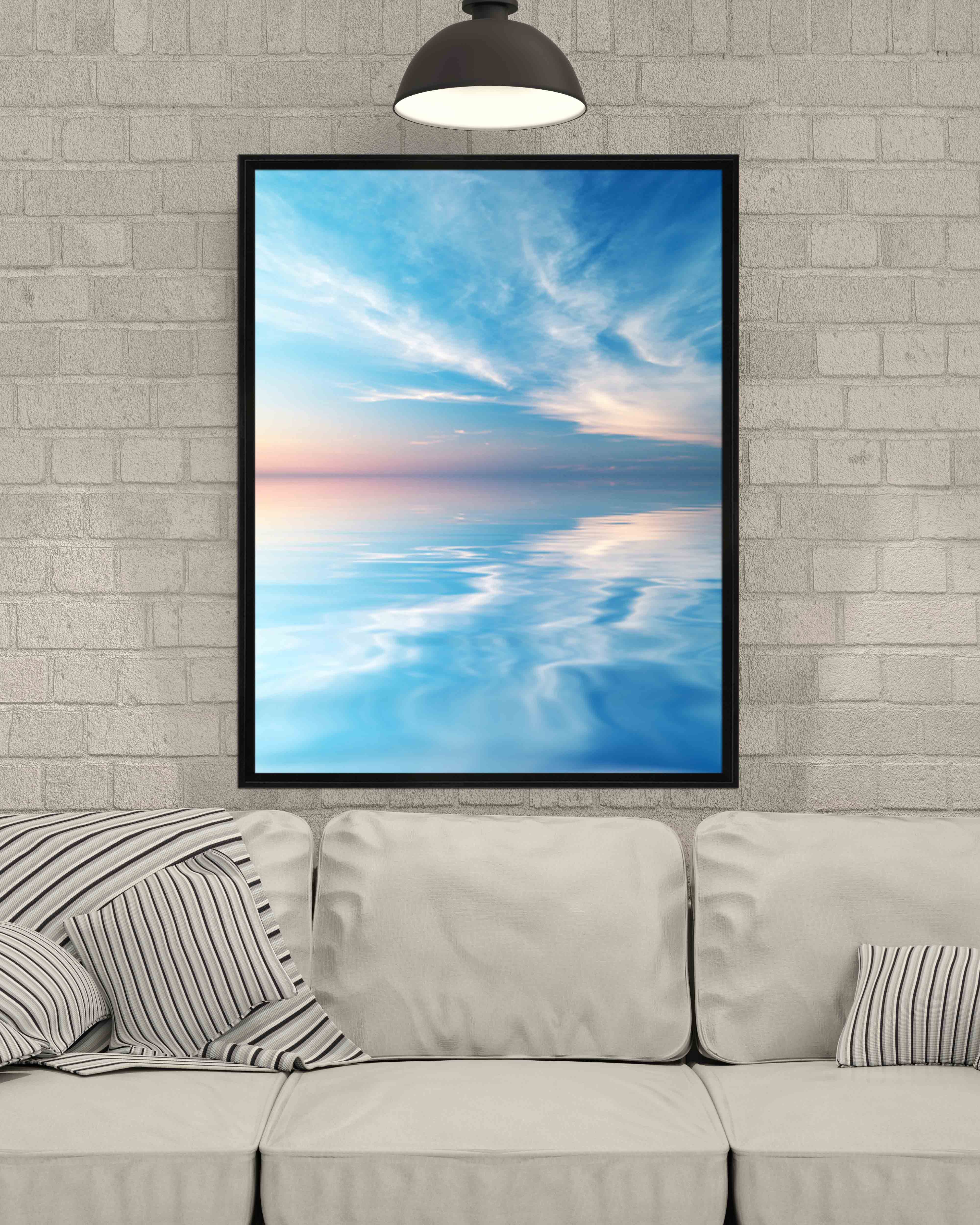 3D Beautiful Lake 018 Fake Framed Print Painting Wallpaper AJ Creativity Home 