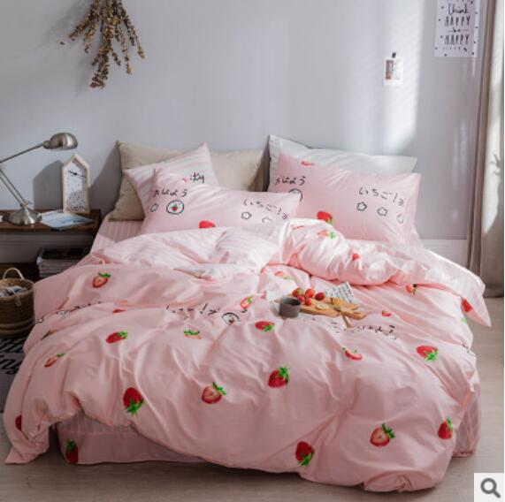 3D Strawberry 17057 Bed Pillowcases Quilt