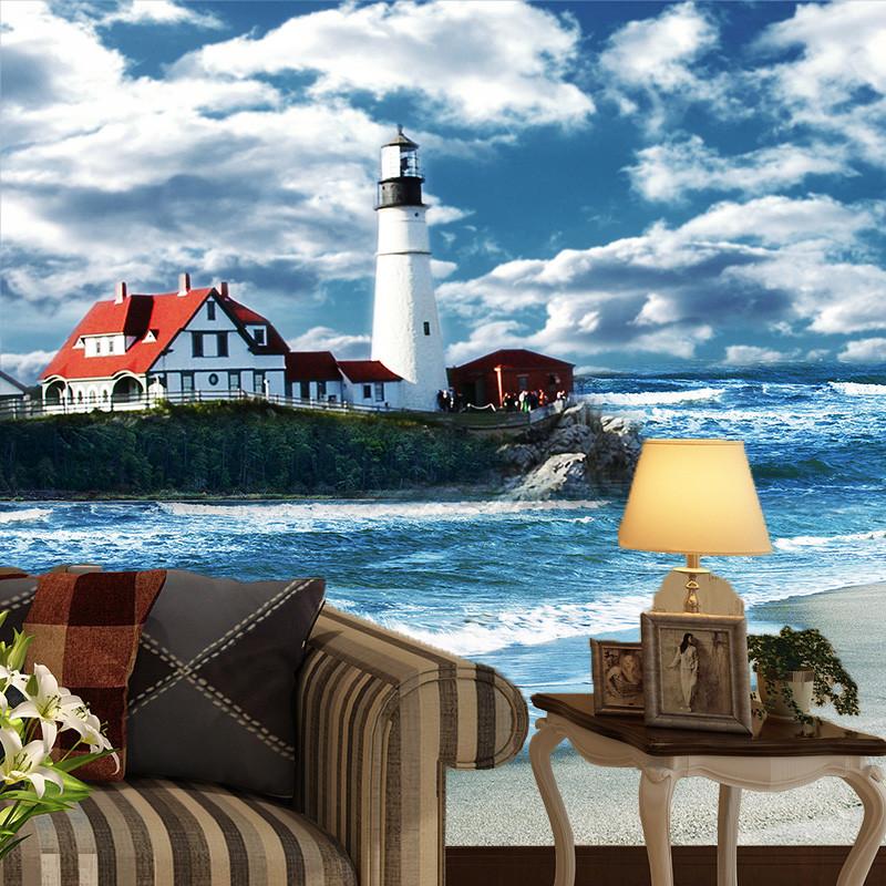 Sea Coast Buildings Wallpaper AJ Wallpaper 