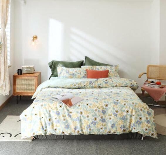 3D Floral Pattern 50039 Bed Pillowcases Quilt