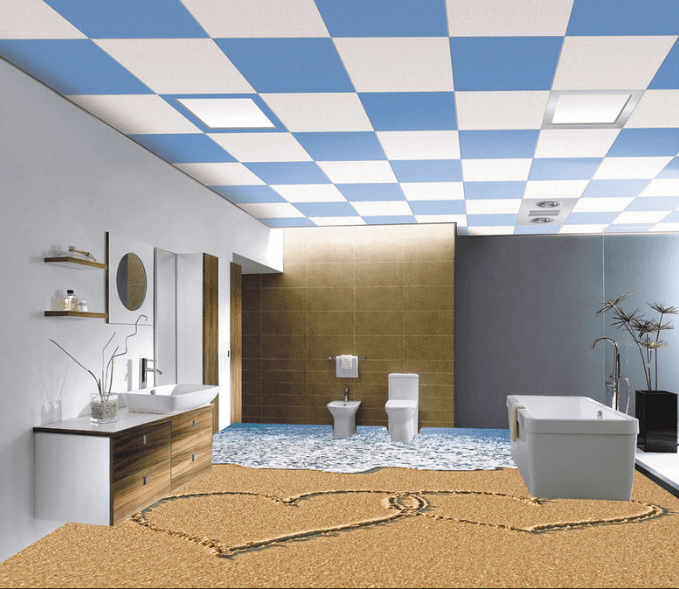 3D Love Beach 239 Floor Mural Wallpaper AJ Wallpaper 2 