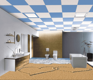 3D Love Beach 239 Floor Mural Wallpaper AJ Wallpaper 2 