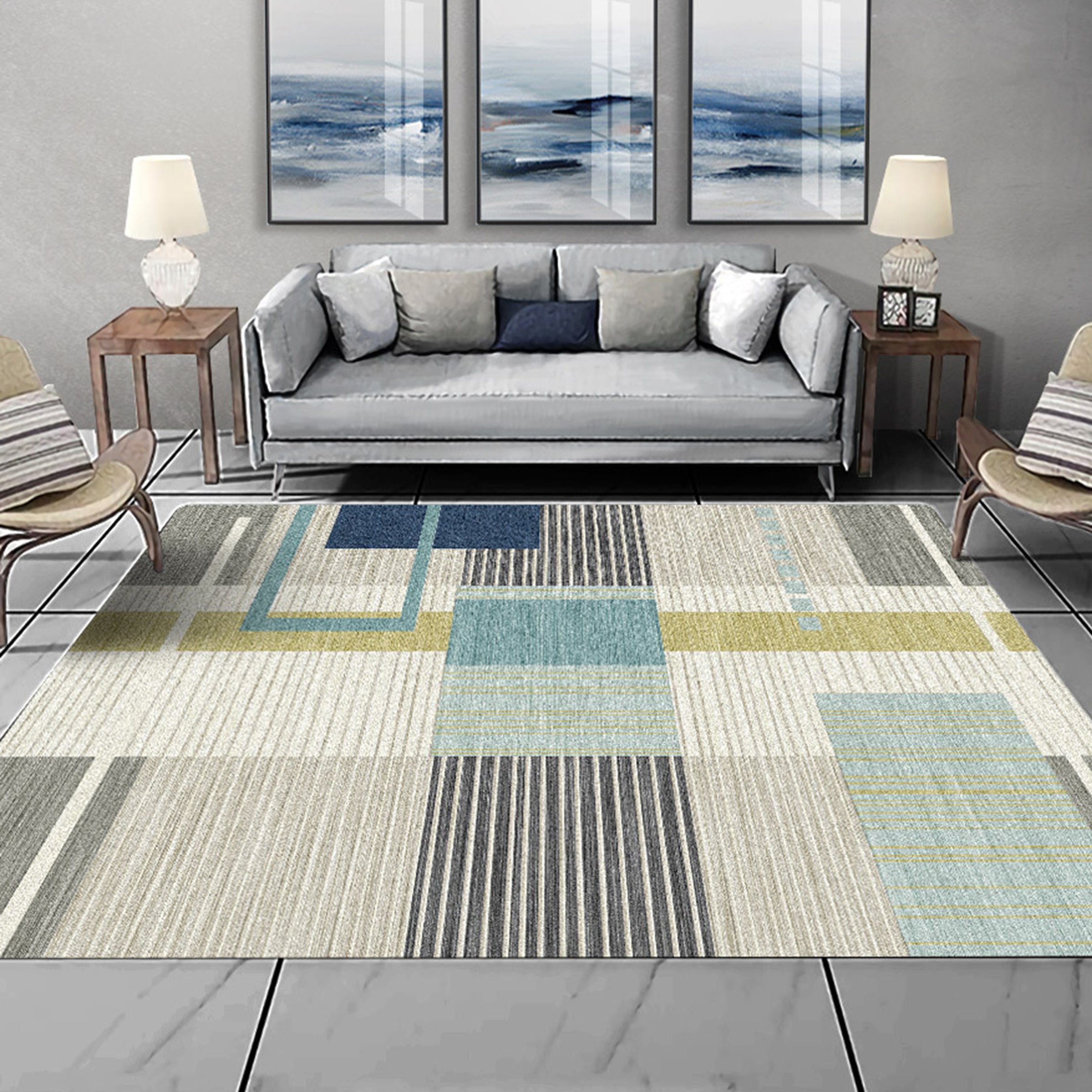 3D Color Pattern WG296 Non Slip Rug Mat Mat AJ Creativity Home 