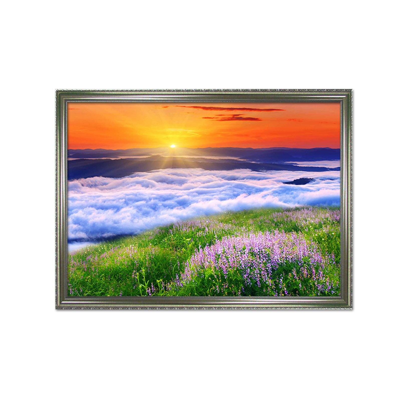 3D Sun Rise 007 Fake Framed Print Painting Wallpaper AJ Creativity Home 