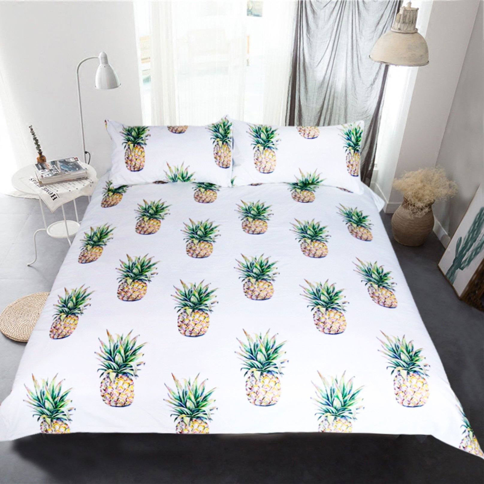 3D Small Pineappler 211 Bed Pillowcases Quilt Wallpaper AJ Wallpaper 