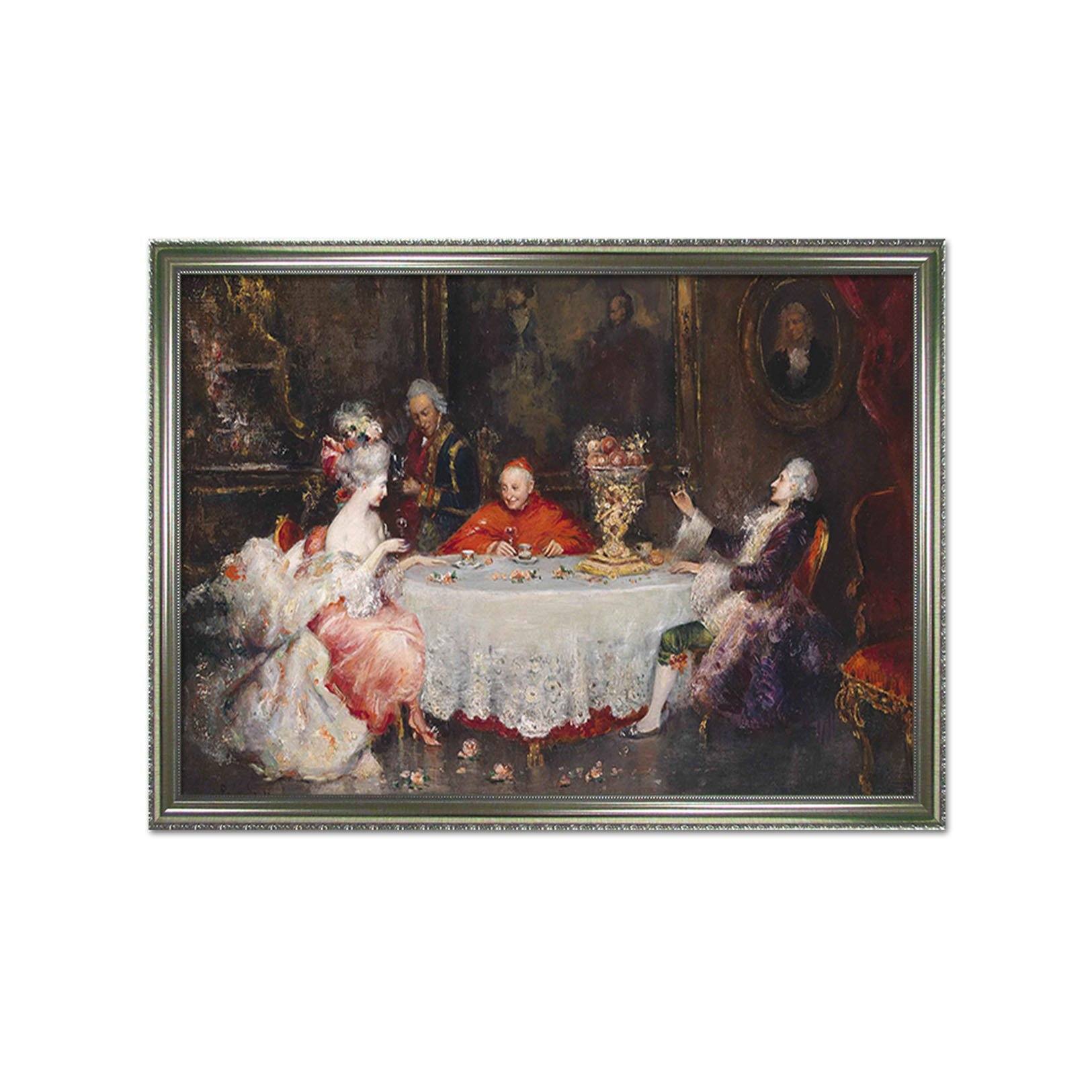 3D Afternoon Tea 043 Fake Framed Print Painting Wallpaper AJ Creativity Home 
