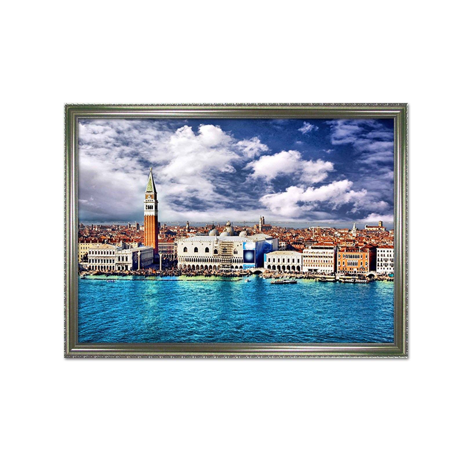 3D Sea City 151 Fake Framed Print Painting Wallpaper AJ Creativity Home 